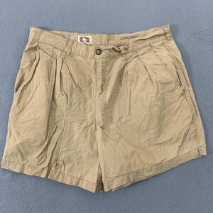 Vintage Banana Republic Shorts Mens 38 Khaki Pleated Safari 100% Cotton 80s